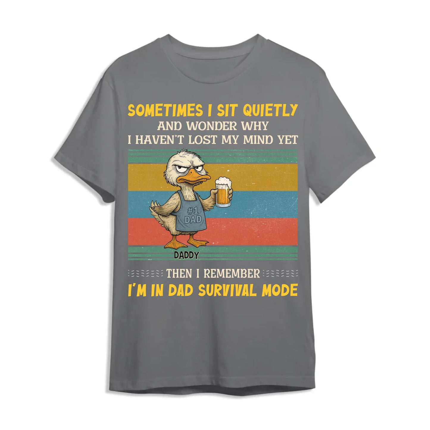 Sometimes I sit quietly and wonder why..., Personalized Shirt, Happy Father's Day - Custom Choo