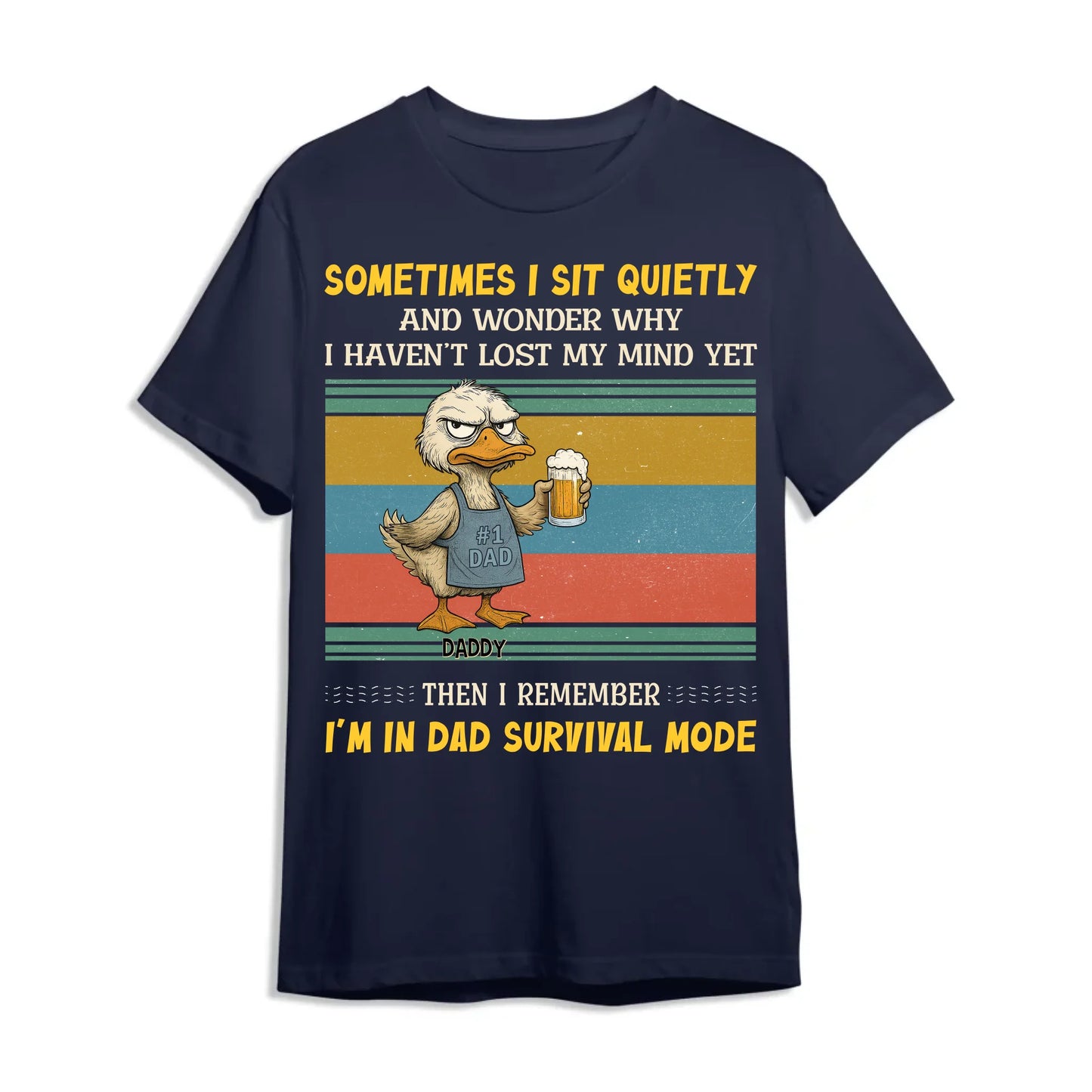 Sometimes I sit quietly and wonder why..., Personalized Shirt, Happy Father's Day - Custom Choo