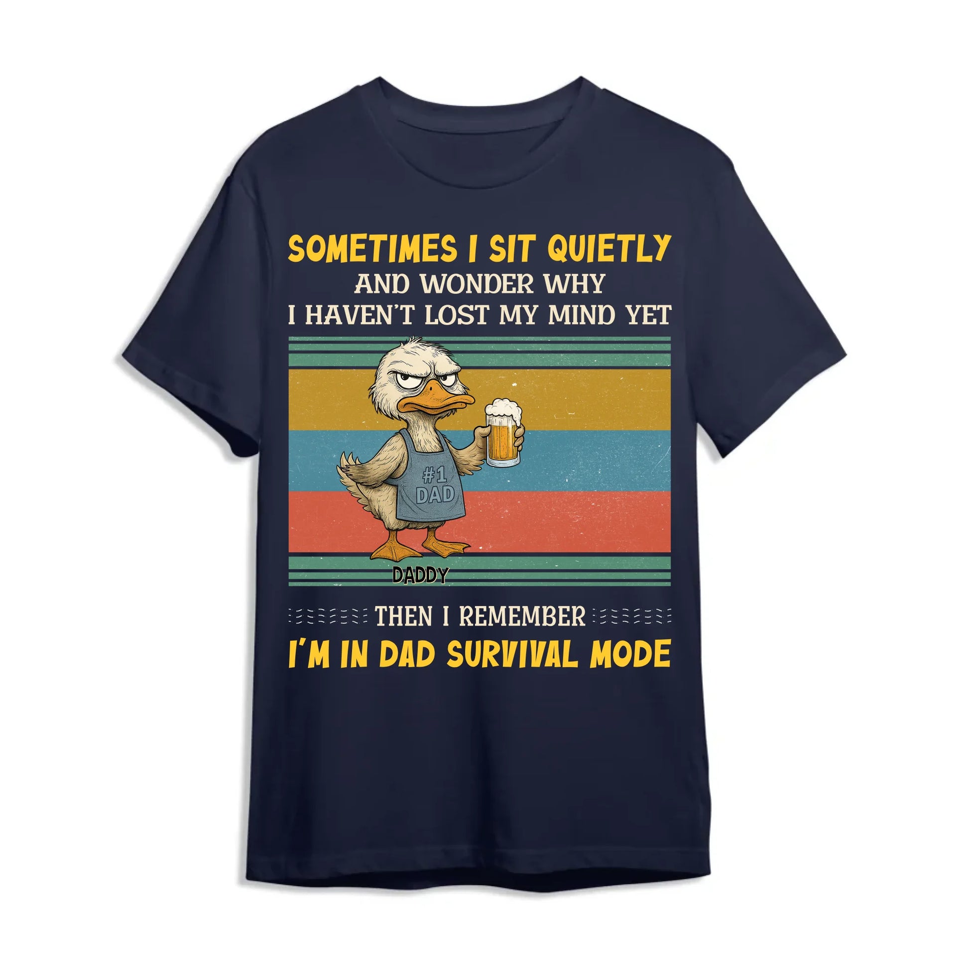 Sometimes I sit quietly and wonder why..., Personalized Shirt, Happy Father's Day - Custom Choo