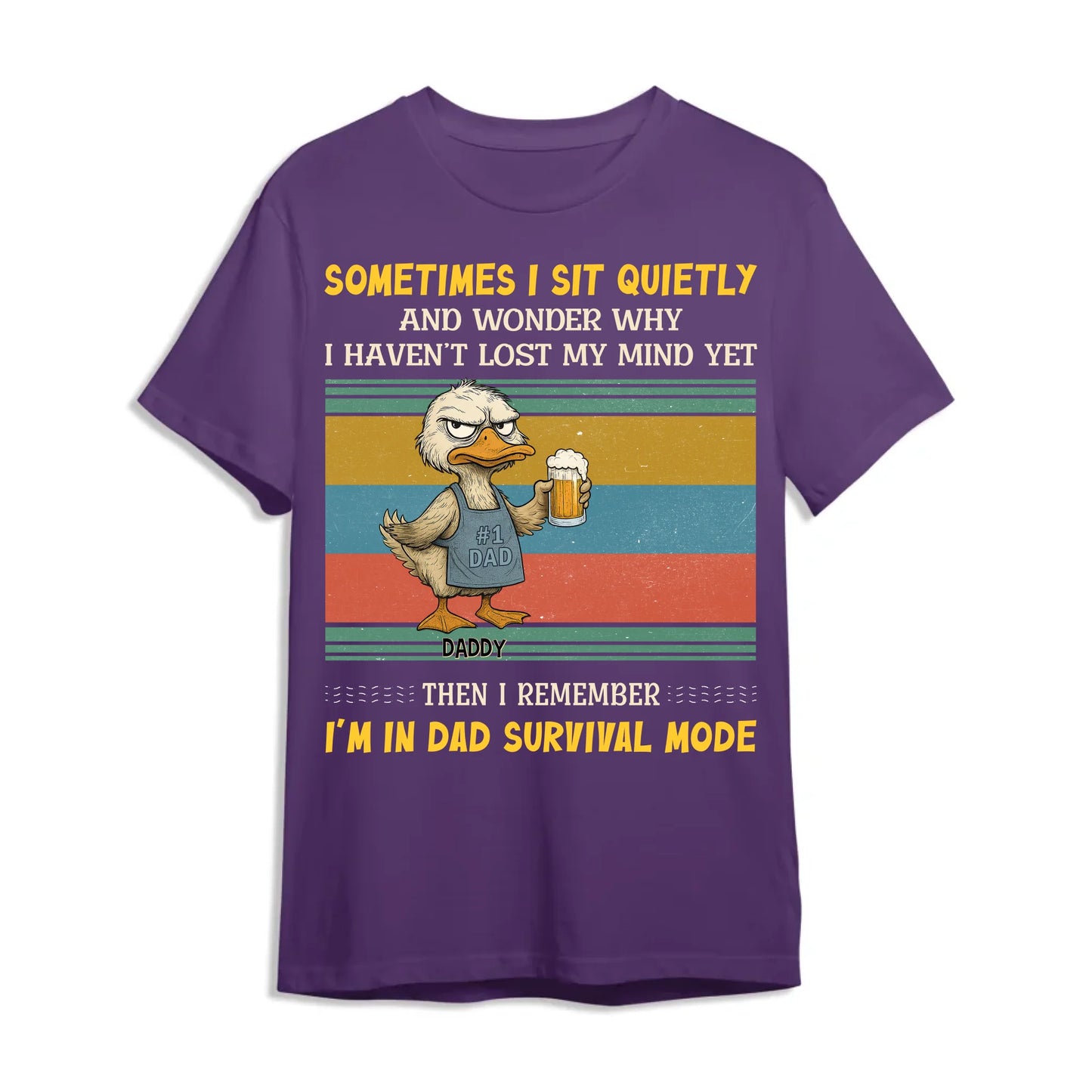 Sometimes I sit quietly and wonder why..., Personalized Shirt, Happy Father's Day - Custom Choo