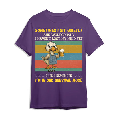 Sometimes I sit quietly and wonder why..., Personalized Shirt, Happy Father's Day - Custom Choo