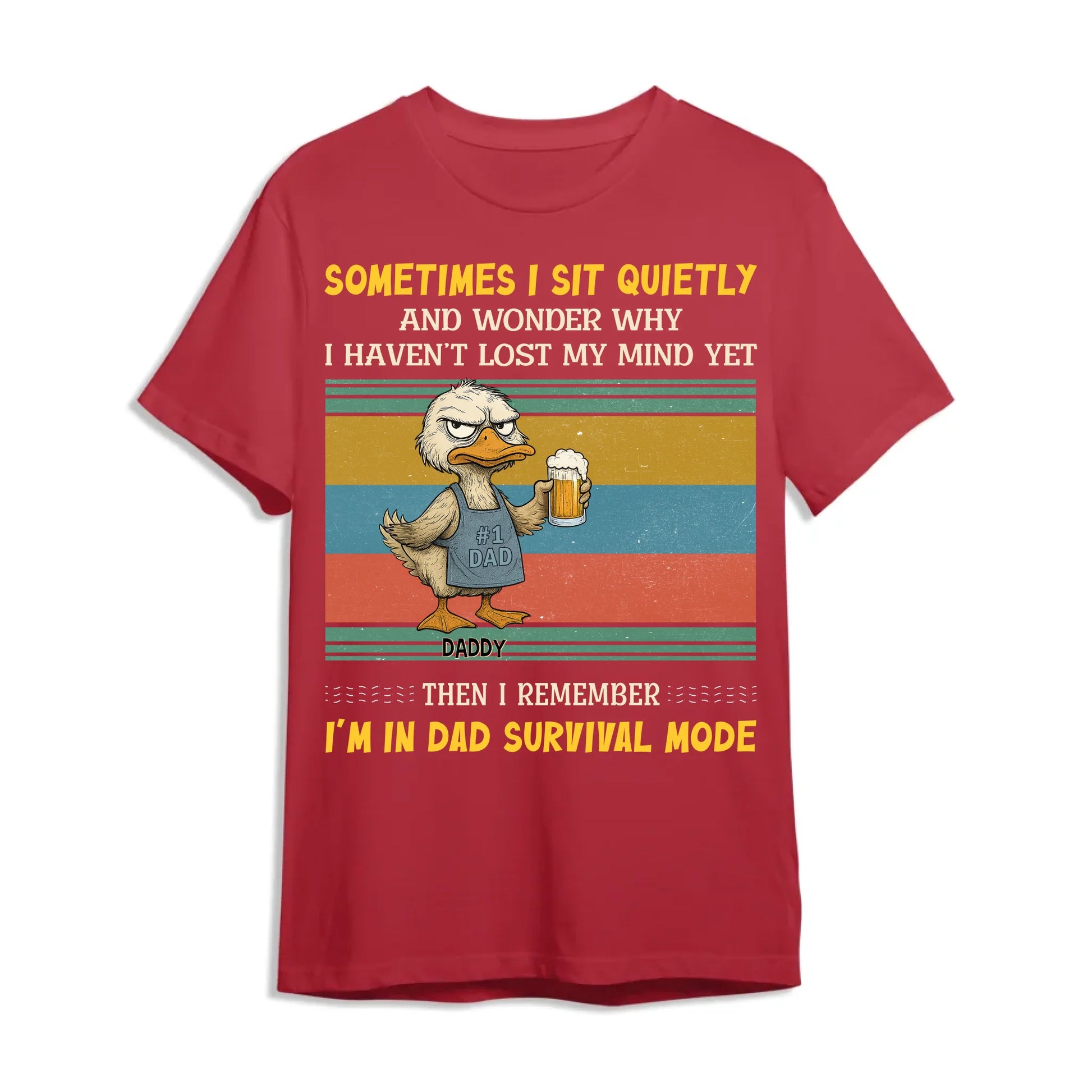 Sometimes I sit quietly and wonder why..., Personalized Shirt, Happy Father's Day - Custom Choo