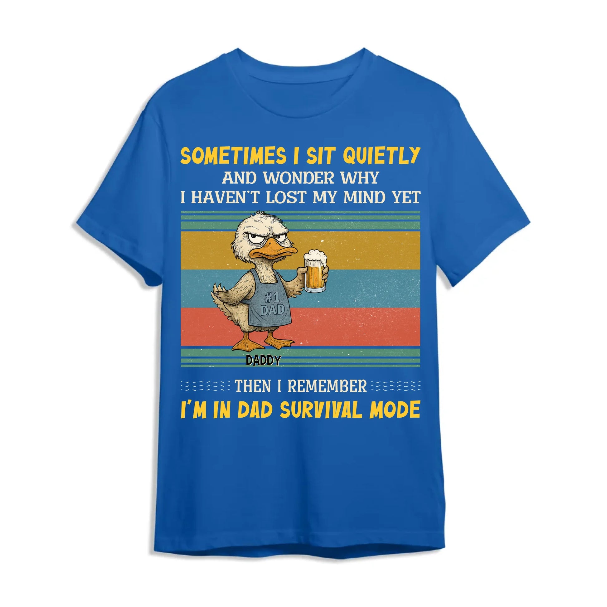 Sometimes I sit quietly and wonder why..., Personalized Shirt, Happy Father's Day - Custom Choo