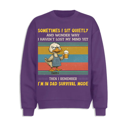 Sometimes I sit quietly and wonder why..., Personalized Shirt, Happy Father's Day - Custom Choo