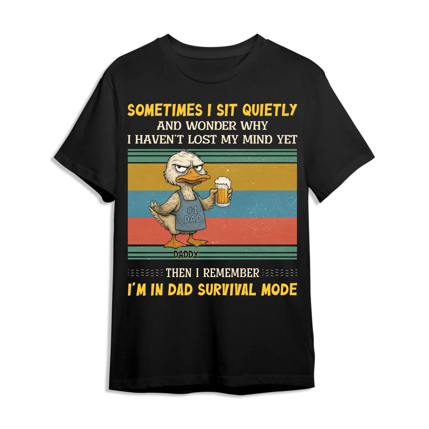 Sometimes I sit quietly and wonder why..., Personalized Shirt, Happy Father's Day - Custom Choo