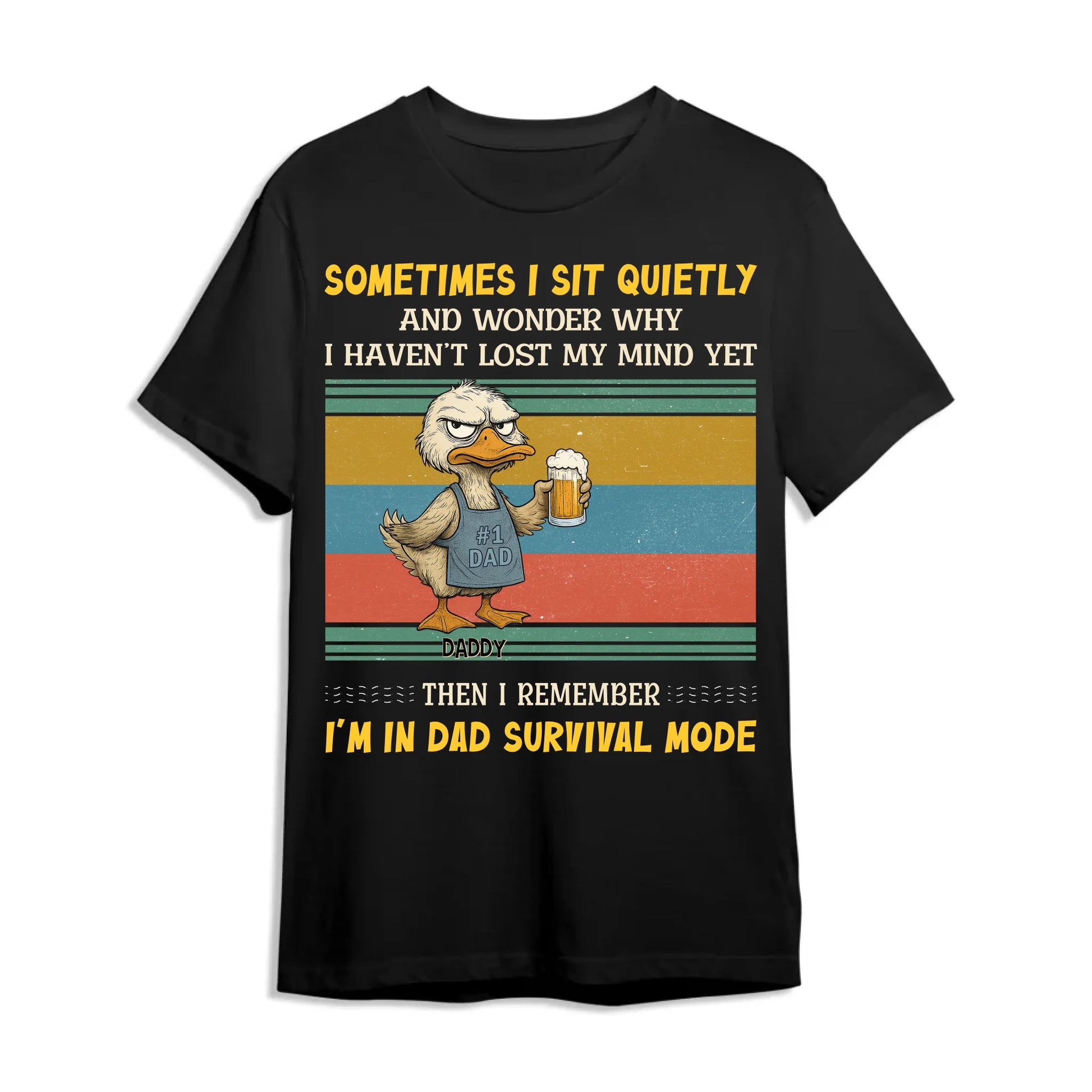 Sometimes I sit quietly and wonder why..., Personalized Shirt, Happy Father's Day - Custom Choo
