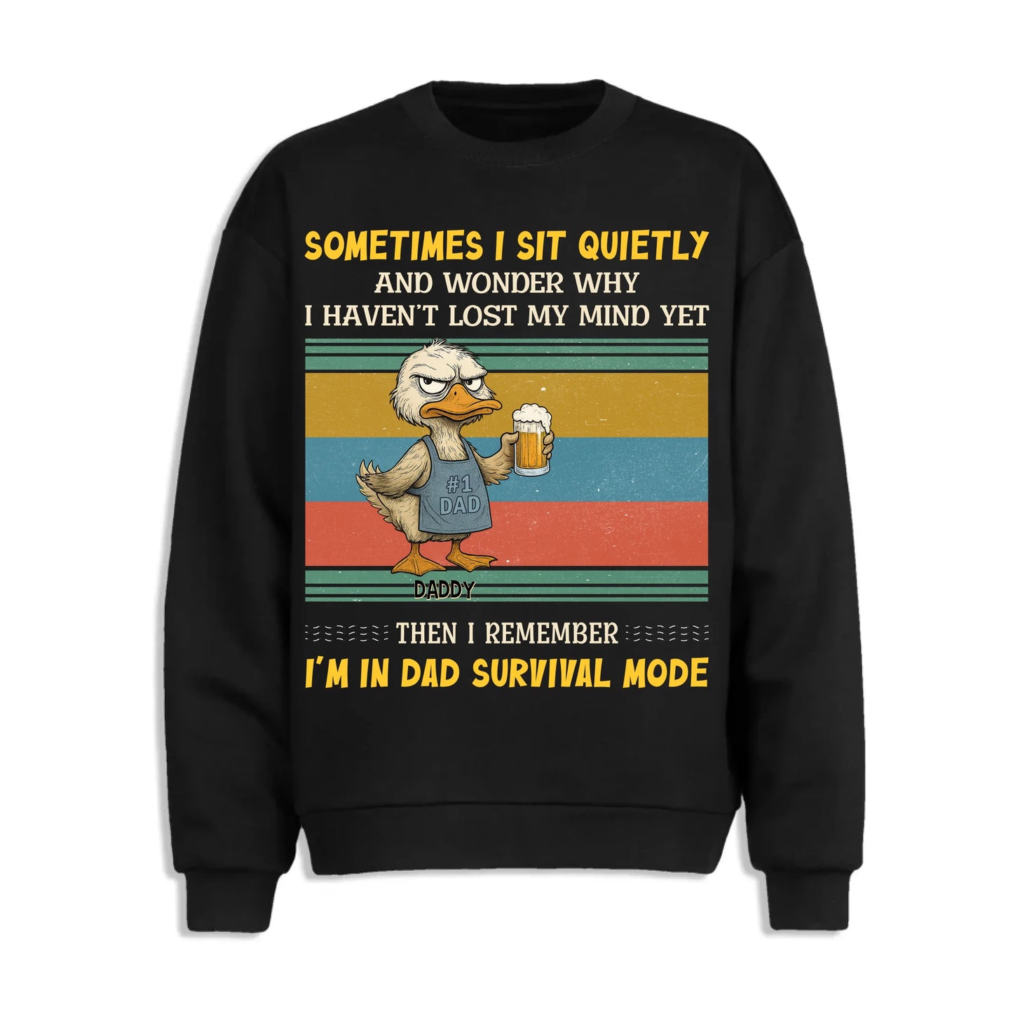 Sometimes I sit quietly and wonder why..., Personalized Shirt, Happy Father's Day - Custom Choo