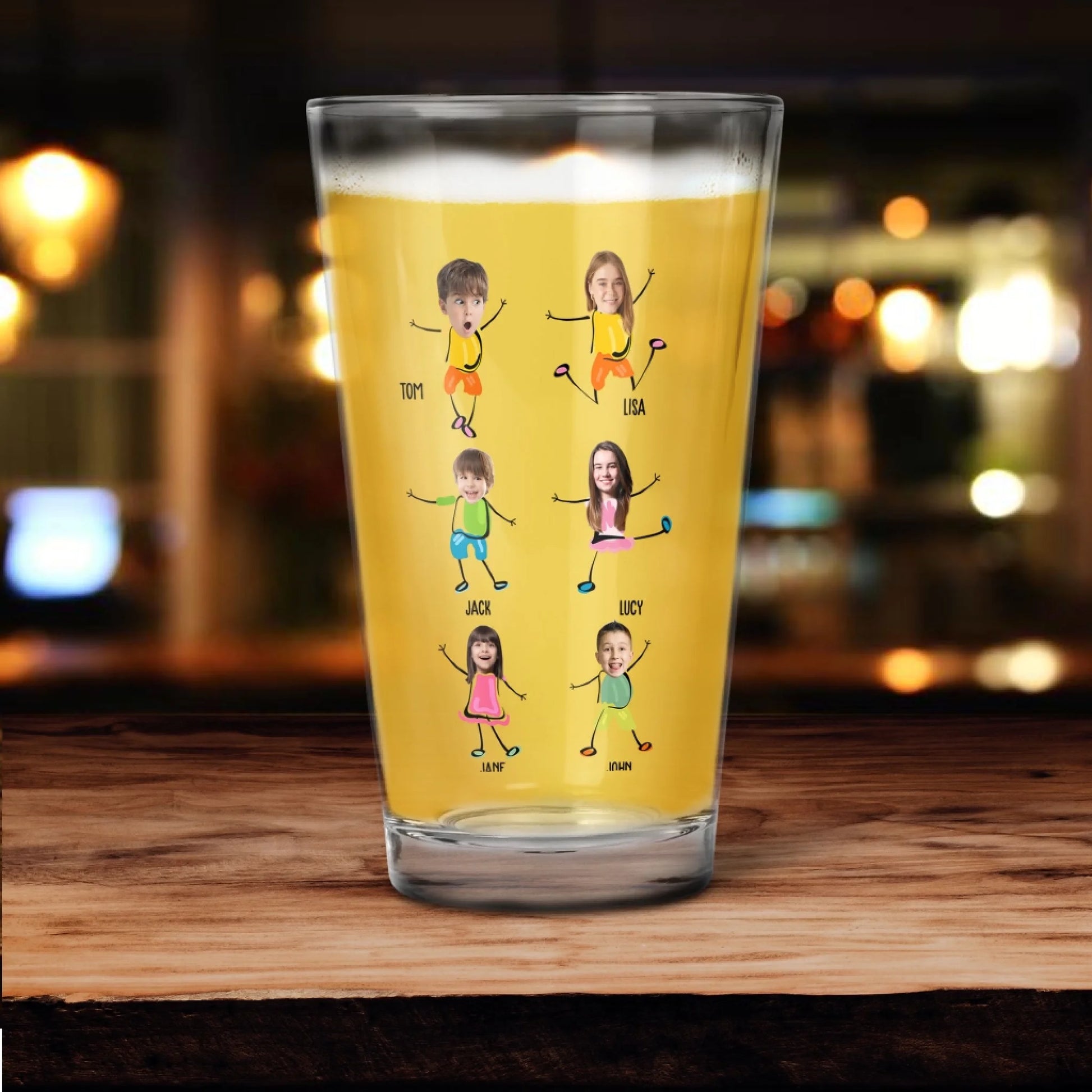 To Dad From the reason you drink - Personalized Beer Glass, Custom Choo