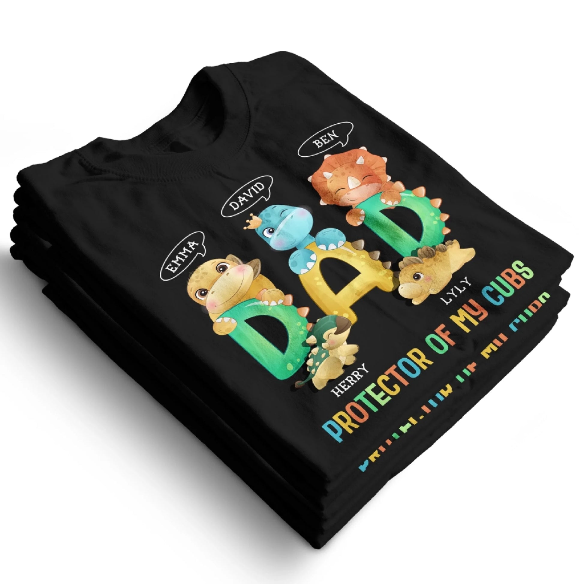 FUNNY DAD, DAD PROTECTOR OF MY CUBS, PERSONALIZED SHIRT - Custom Choo