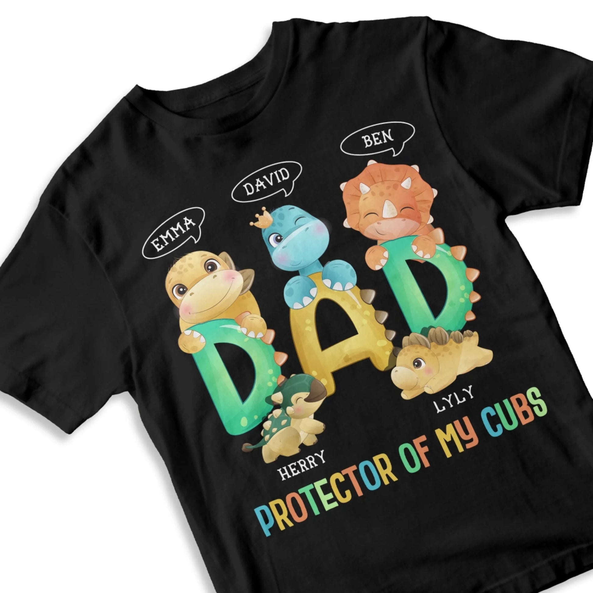 FUNNY DAD, DAD PROTECTOR OF MY CUBS, PERSONALIZED SHIRT - Custom Choo