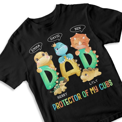 FUNNY DAD, DAD PROTECTOR OF MY CUBS, PERSONALIZED SHIRT - Custom Choo
