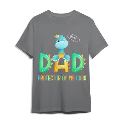 FUNNY DAD, DAD PROTECTOR OF MY CUBS, PERSONALIZED SHIRT - Custom Choo