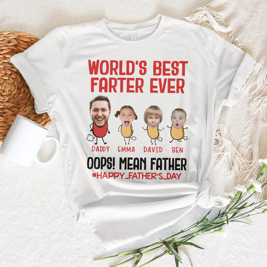 WORLD'S BEST FARTER EVER, PERSONALIZED SHIRT, HAPPY FATHER'S DAY - Custom Choo