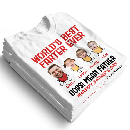WORLD'S BEST FARTER EVER, PERSONALIZED SHIRT, HAPPY FATHER'S DAY - Custom Choo