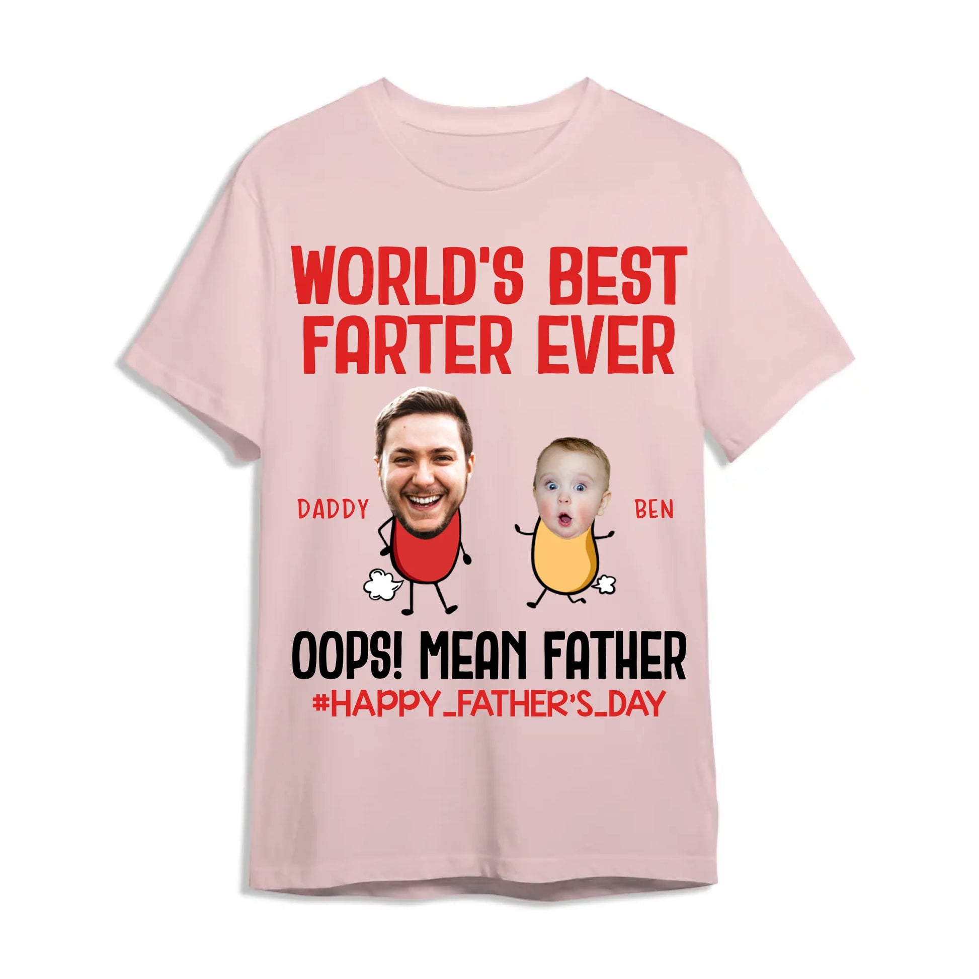 WORLD'S BEST FARTER EVER, PERSONALIZED SHIRT, HAPPY FATHER'S DAY - Custom Choo