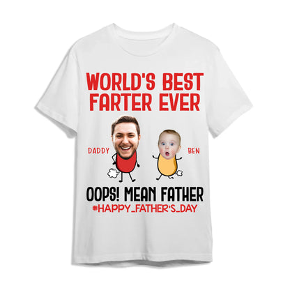 WORLD'S BEST FARTER EVER, PERSONALIZED SHIRT, HAPPY FATHER'S DAY - Custom Choo