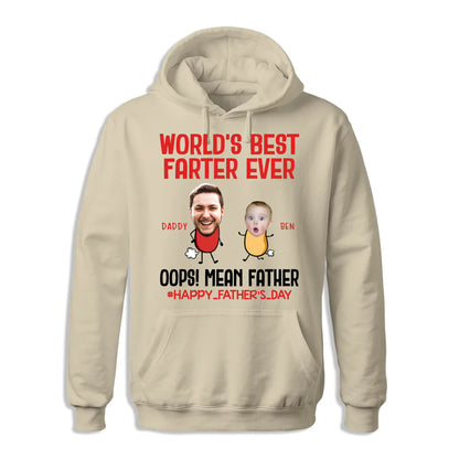 WORLD'S BEST FARTER EVER, PERSONALIZED SHIRT, HAPPY FATHER'S DAY - Custom Choo