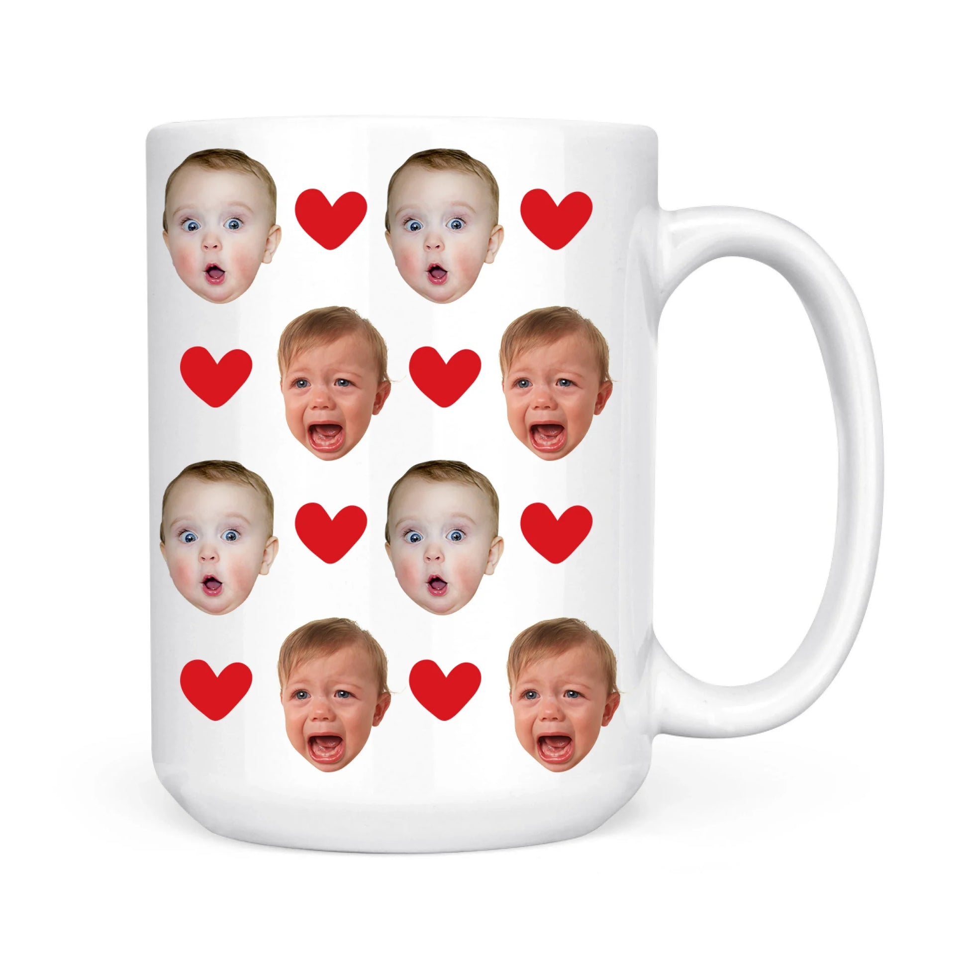 Baby Face Mug, Personalized Face Mug, Your Dogs Face Mug, Your Husband's Face Mug, Father's Day Gift - Custom Choo