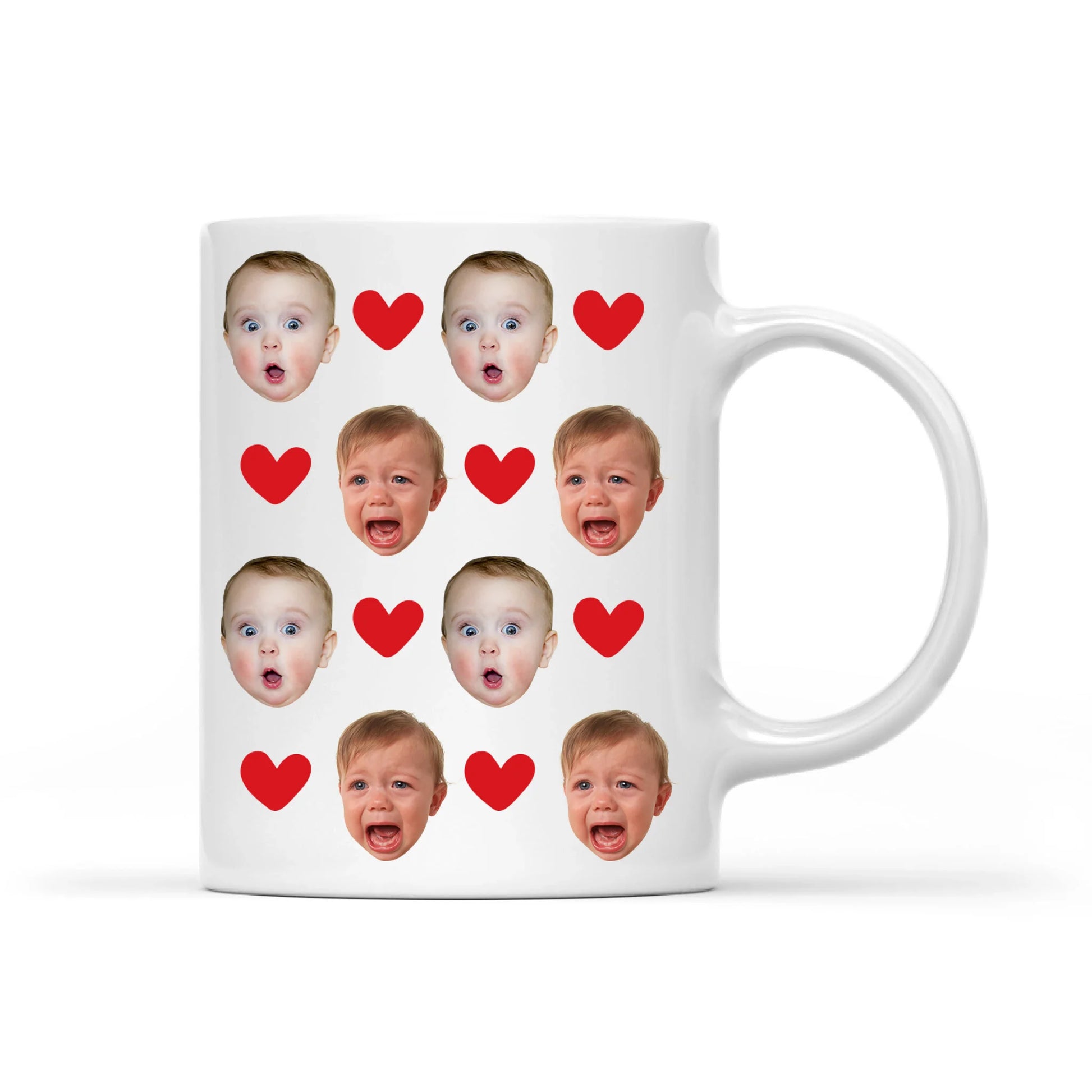 Baby Face Mug, Personalized Face Mug, Your Dogs Face Mug, Your Husband's Face Mug, Father's Day Gift - Custom Choo