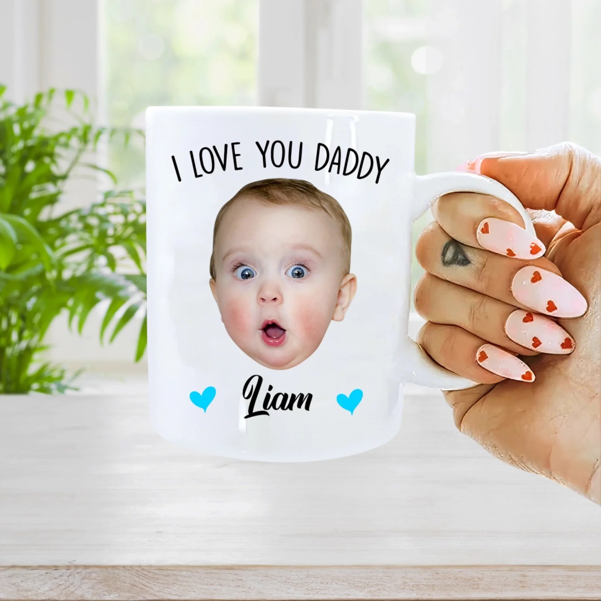 Our First Father's Day Together, Personalized Kid Photo and Kid Name, Best Gift For Dad - Custom Choo