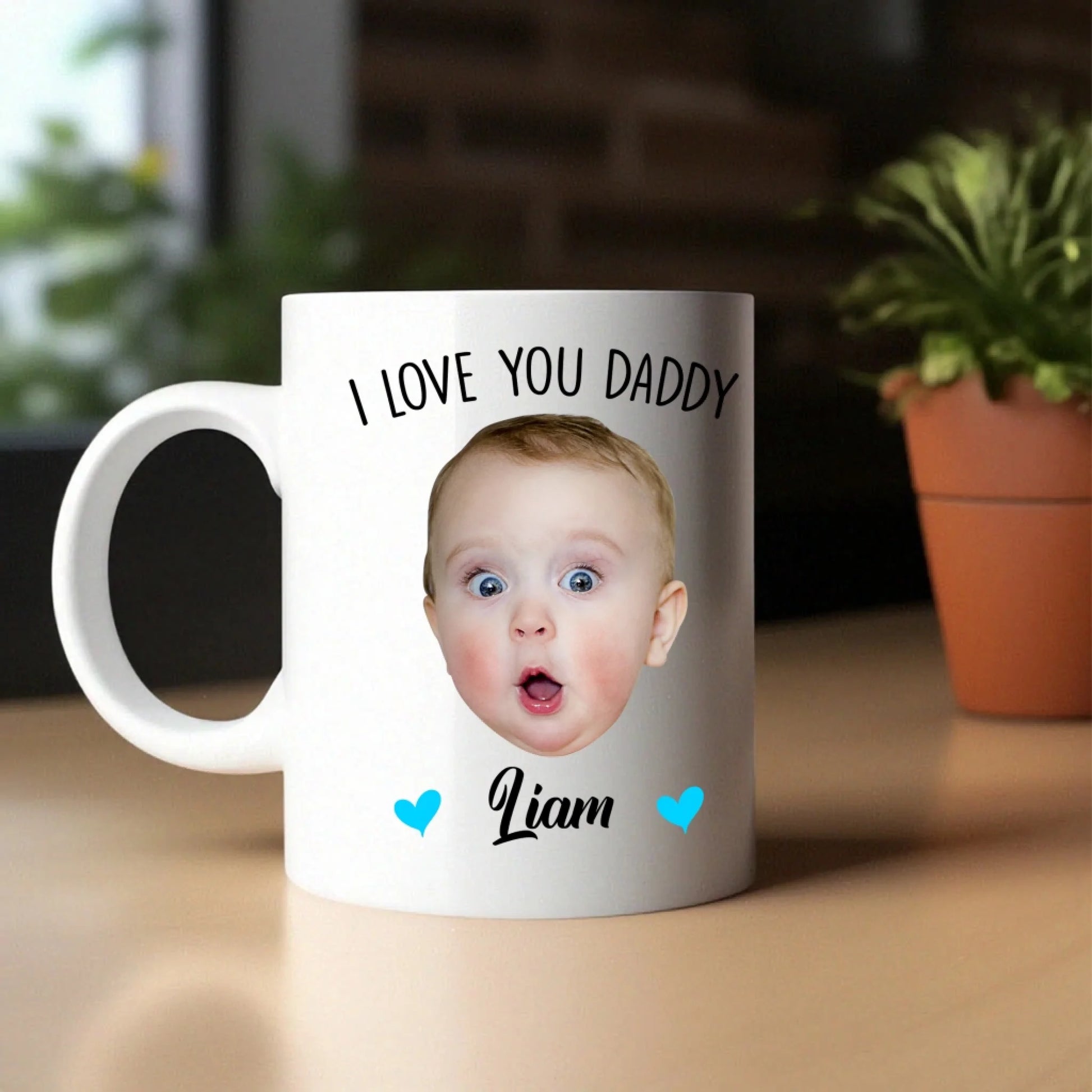 Our First Father's Day Together, Personalized Kid Photo and Kid Name, Best Gift For Dad - Custom Choo