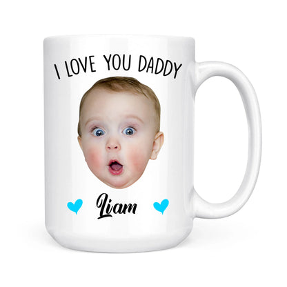 Our First Father's Day Together, Personalized Kid Photo and Kid Name, Best Gift For Dad - Custom Choo