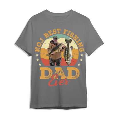 No.1 Best Fishing Dad Ever, Personalized Dad Photo and Choose Fish - Custom Choo