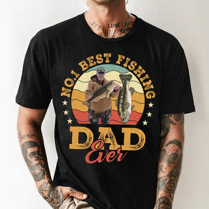 No.1 Best Fishing Dad Ever, Personalized Dad Photo and Choose Fish - Custom Choo