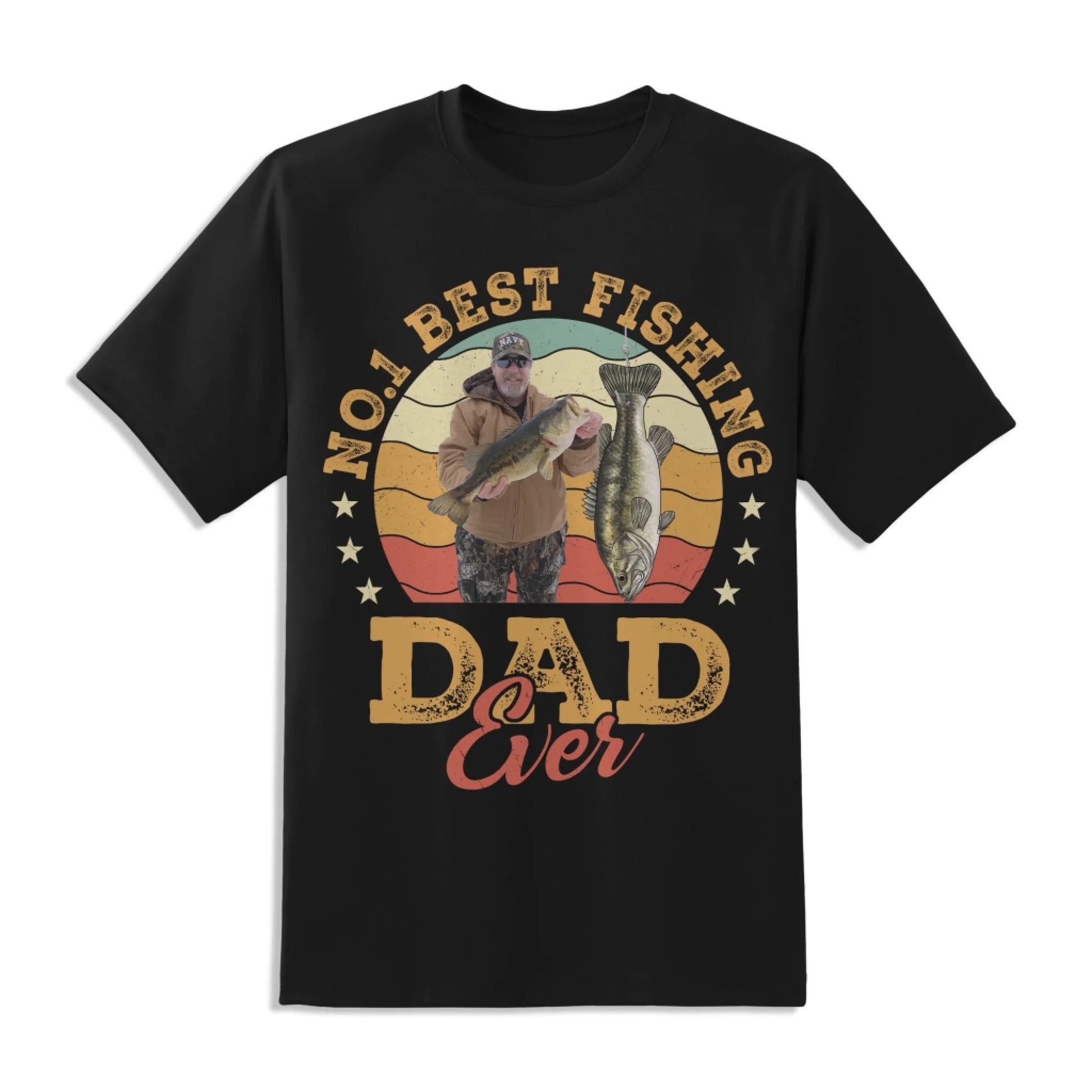 No.1 Best Fishing Dad Ever, Personalized Dad Photo and Choose Fish - Custom Choo