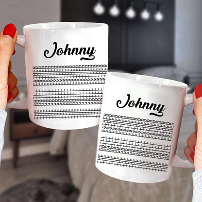Hidden Funny Message, The Grill Father, Personalized Coffee Mug - Custom Choo