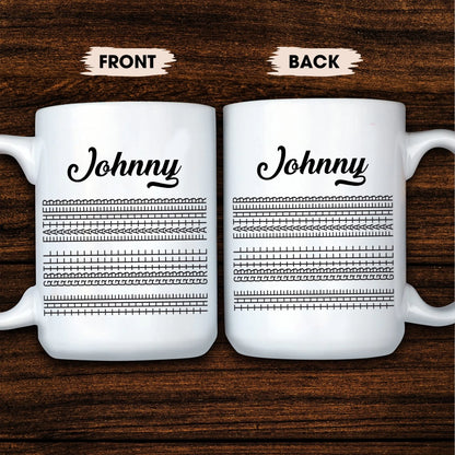 Hidden Funny Message, The Grill Father, Personalized Coffee Mug - Custom Choo