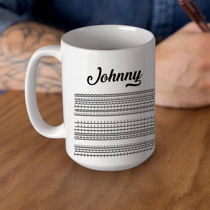 Hidden Funny Message, The Grill Father, Personalized Coffee Mug - Custom Choo
