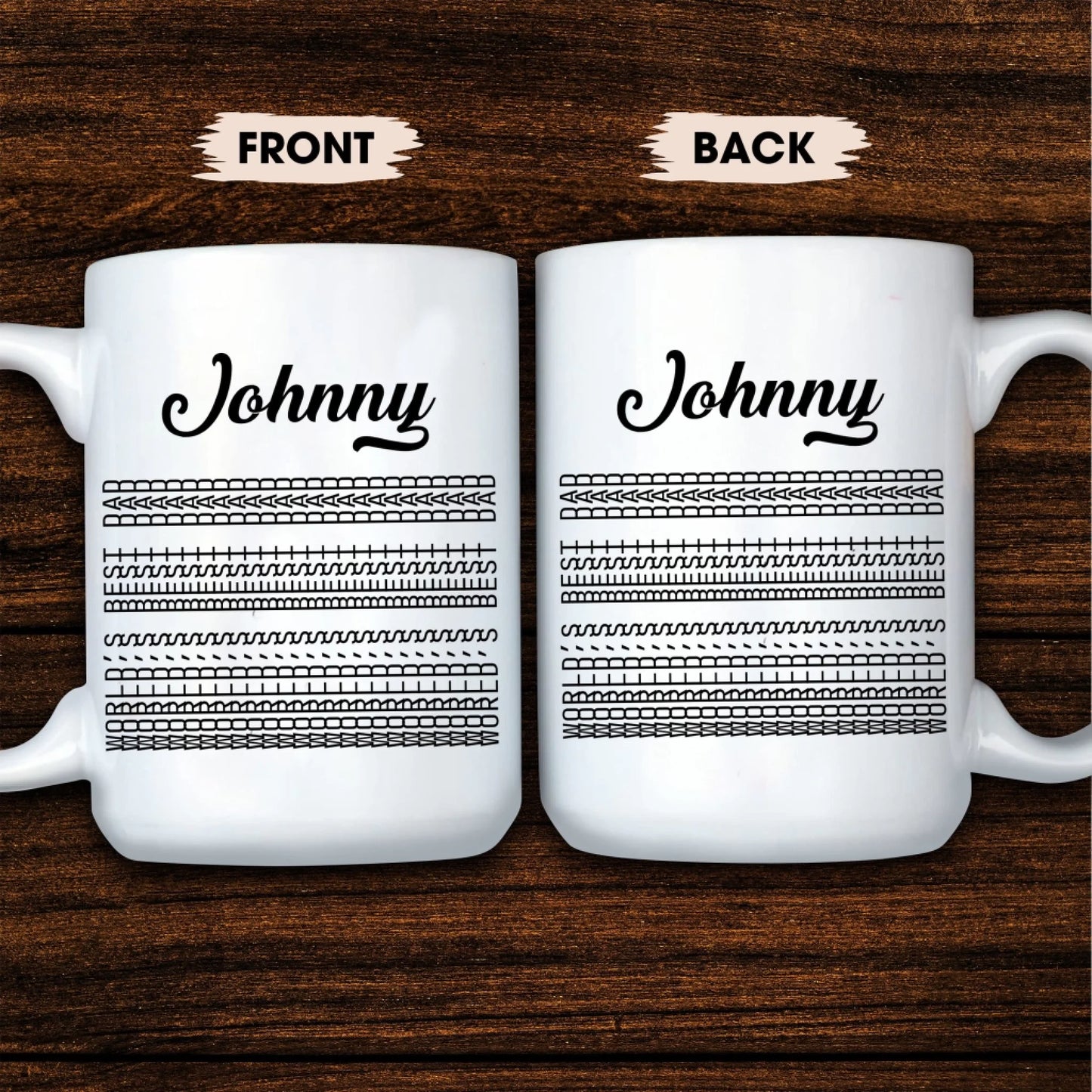 Hidden Funny Message, World's Best Dad, Personalized Coffee Mug - Custom Choo