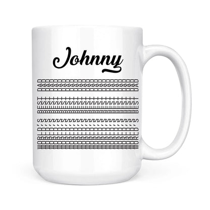 Hidden Funny Message, World's Best Dad, Personalized Coffee Mug - Custom Choo
