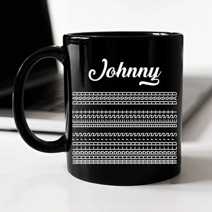Hidden Funny Message, World's Best Dad, Personalized Coffee Mug - Custom Choo