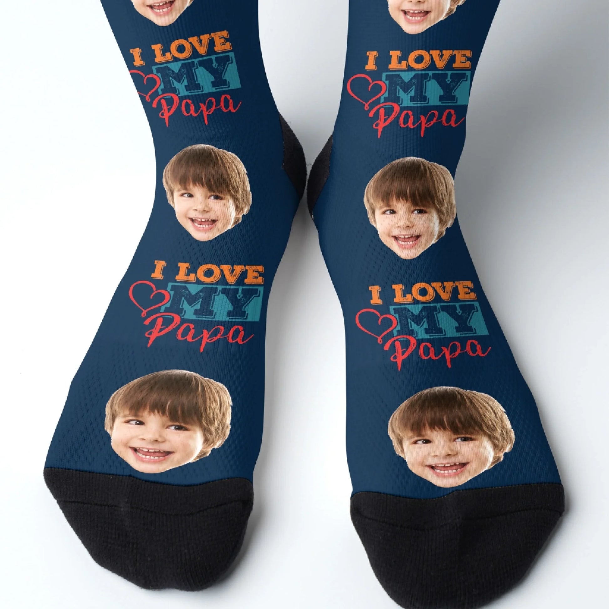 Personalized Face Socks, Funny Gift For Dad, Custom Choo