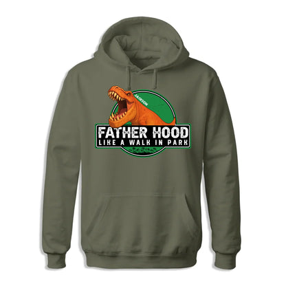 Father Hood Like A Walk In Park, Personalized Shirt - Custom Choo