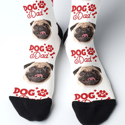 Personalized Face Socks, Funny Gift For Dad, Custom Choo