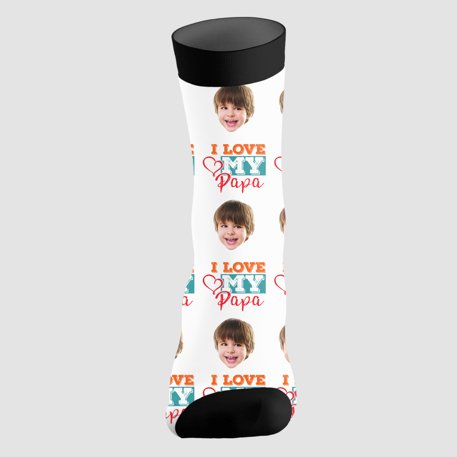 Personalized Face Socks, Funny Gift For Dad, Custom Choo