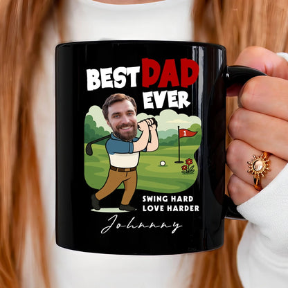 Best Dad Ever, Personalized Face, Gift Mug Funny For Dad. - Custom Choo