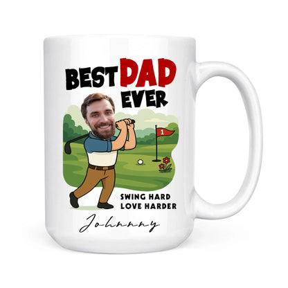 Best Dad Ever, Personalized Face, Gift Mug Funny For Dad. - Custom Choo