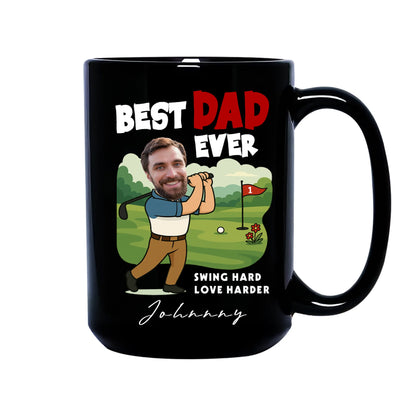 Best Dad Ever, Personalized Face, Gift Mug Funny For Dad. - Custom Choo