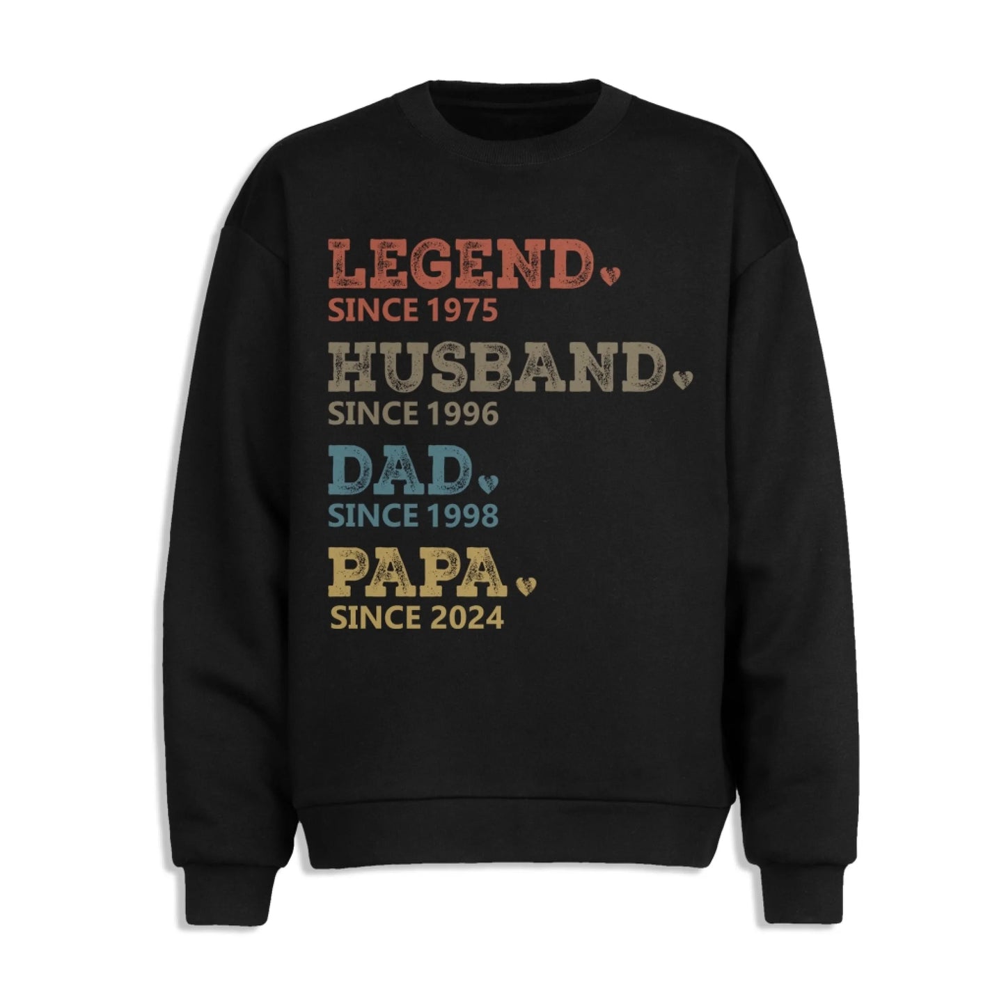 Custom Dad with Years Shirt, Papa With Year, Gift For Husband, Father's Day Gift - Custom Choo
