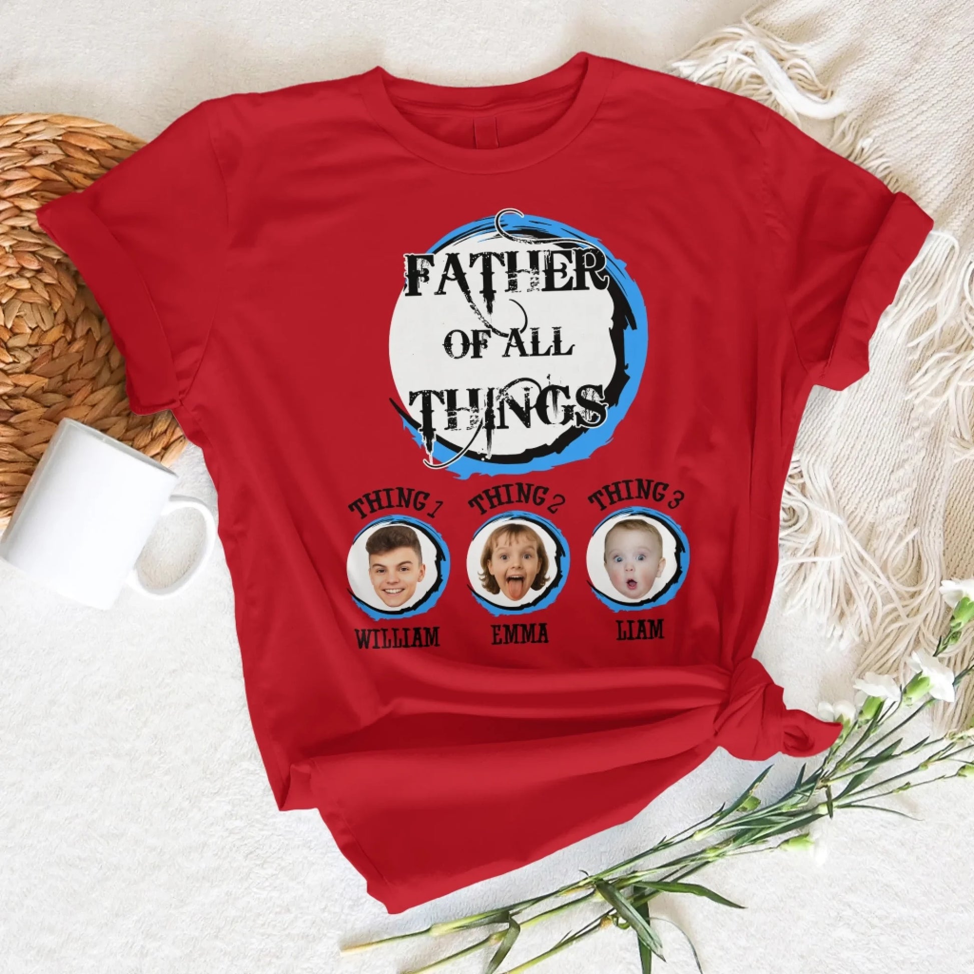 Personalized Father Of All The Things, Custom Kid's Photo And Name - Custom Choo