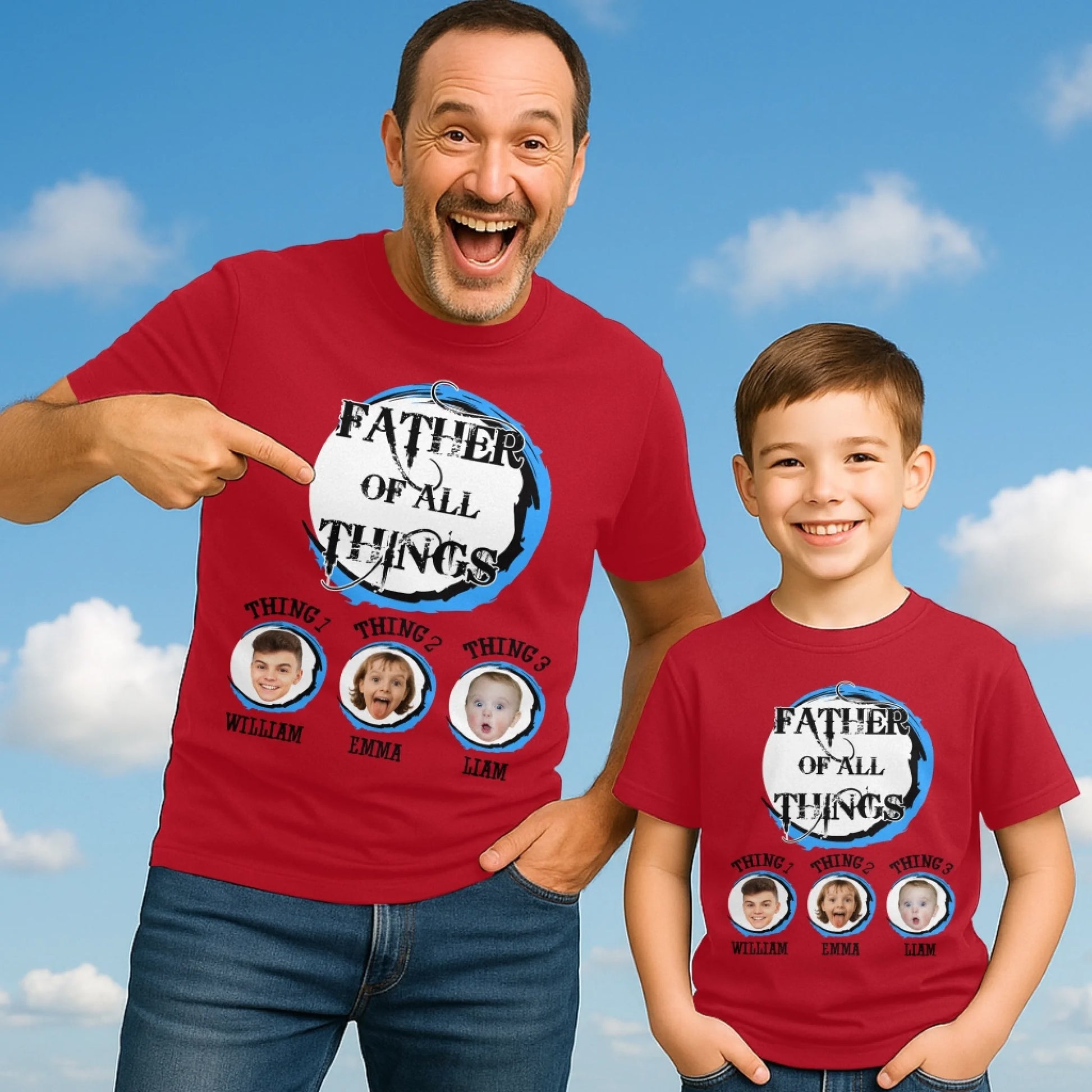 Personalized Father Of All The Things, Custom Kid's Photo And Name - Custom Choo