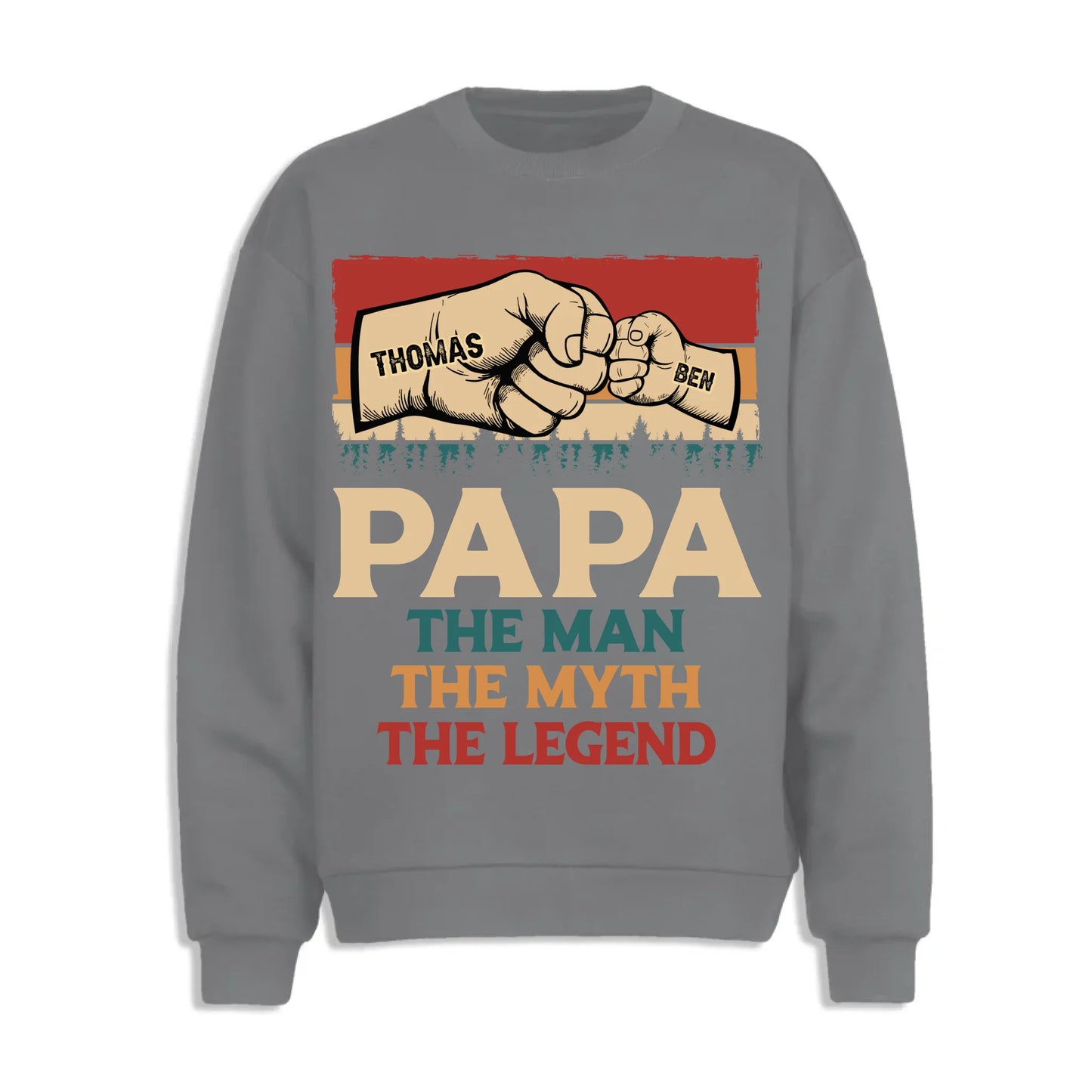Fathers Day Shirt, Pesonalized Your Design, PaPa The Man Myth Legend T-Shirt, Custom Choo