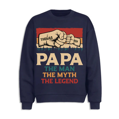 Fathers Day Shirt, Pesonalized Your Design, PaPa The Man Myth Legend T-Shirt, Custom Choo