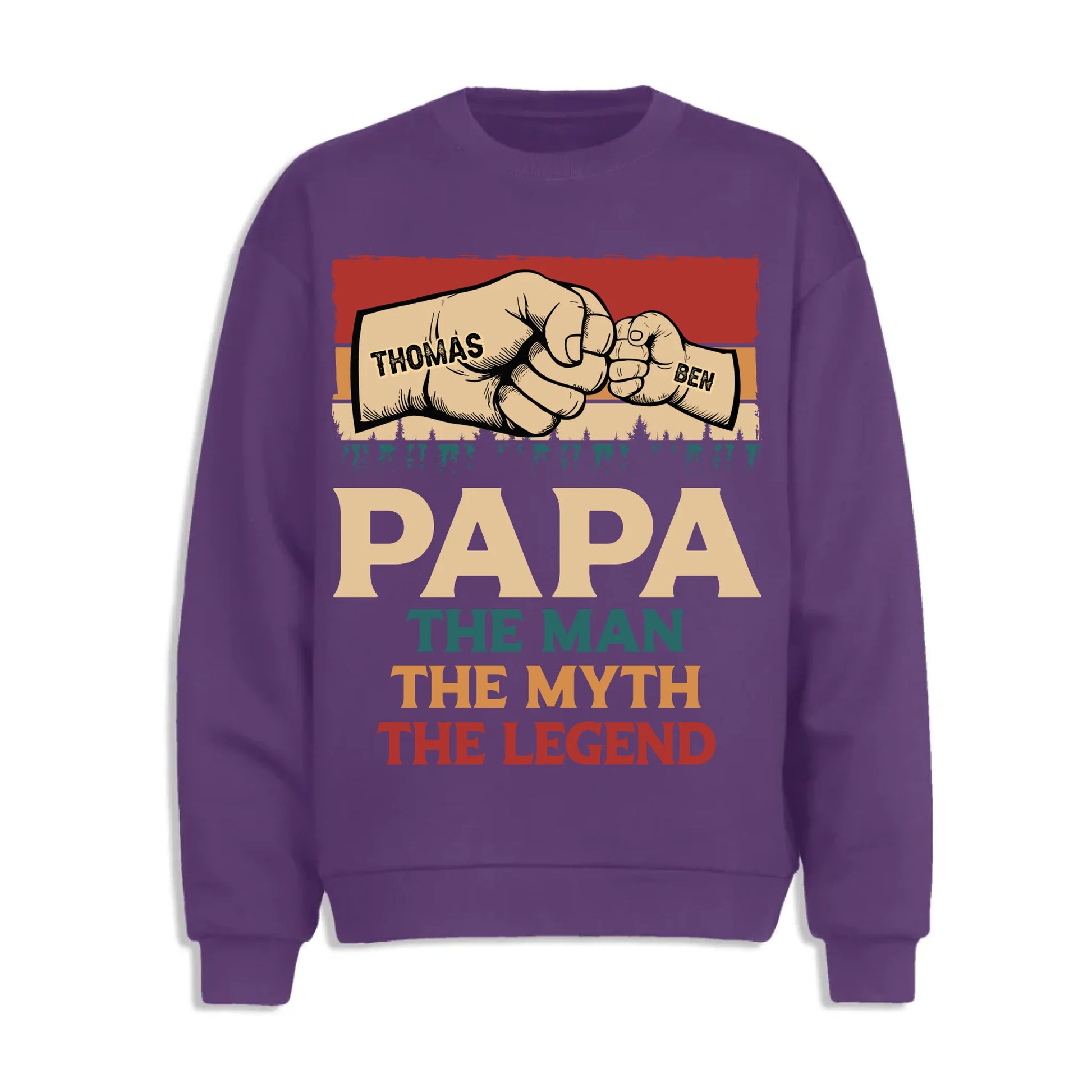 Fathers Day Shirt, Pesonalized Your Design, PaPa The Man Myth Legend T-Shirt, Custom Choo