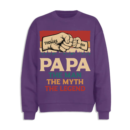 Fathers Day Shirt, Pesonalized Your Design, PaPa The Man Myth Legend T-Shirt, Custom Choo
