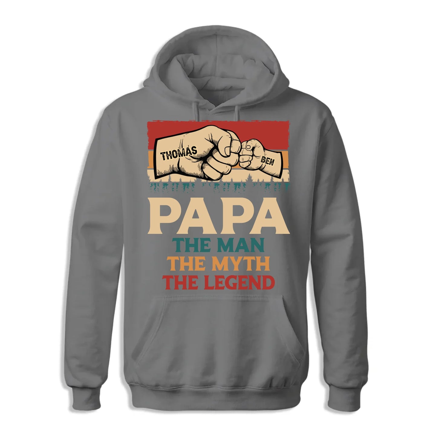 Fathers Day Shirt, Pesonalized Your Design, PaPa The Man Myth Legend T-Shirt, Custom Choo